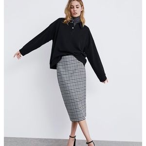 Zara Plaid Skirt